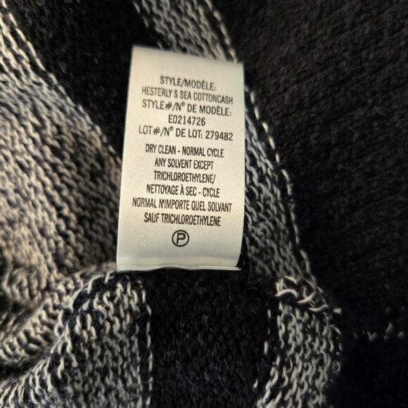 Theory Navy Blue and White Thick Stripe Sweater sz P - Picture 7 of 7